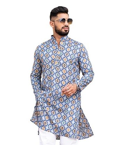Logass Men's Kurta Pyjama Set