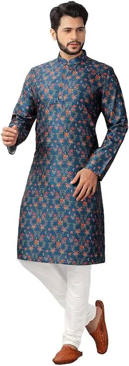 Logass Men's Kurta Pyjama Set